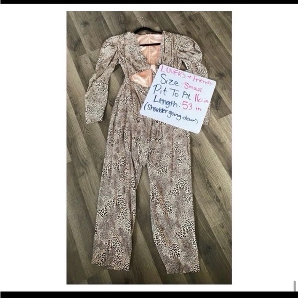 REVOLVE Lovers and Friends Satin Cheetah Print Jumpsuit - Picture 7 of 7